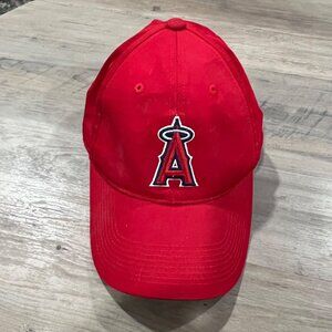 Los Angeles Angels Mlb Baseball Red Adjustable Cap Classic Team Logo Hat
